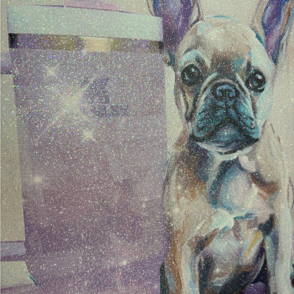 French Bulldog Glitter Art - Picture 3 of 3